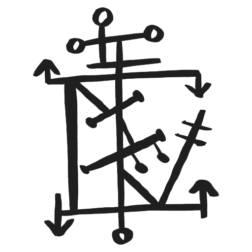 A sigil representing the name Ink Tippler.